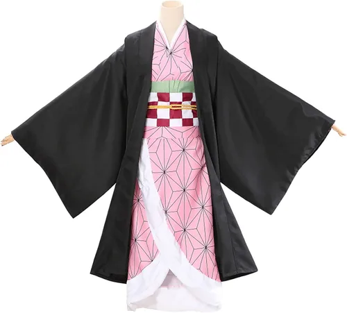 Vista 3 de Disfraz rosa para cosplay, disfraz de anime para mujer, disfraz de Halloween