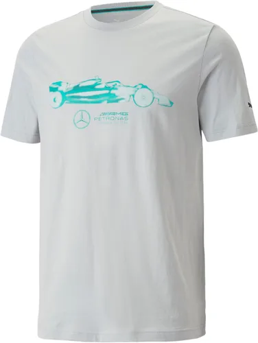 Vista 3 de PUMA Camiseta con estampado de coche Mercedes AMG Petronas Essentials para hombre