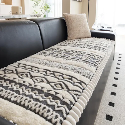 Vista 13 de DREAMINGO Fundas de sofá para mascotas, fundas antideslizantes y mullidas para sofá de perro, lavables geométricas y jacquard, protector de cojín