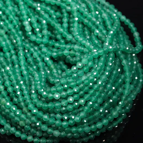 Vista 9 de 180 piezas 2mm Cuentas de piedras preciosas de turquesa africana natural facetada redonda suelta para hacer joyas