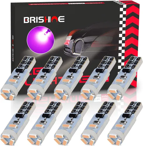 Vista 7 de 10X Bombillas LED T5 Ámbar Amarilla Canbus Sin Errores 3014 Chipsets 74 2721 37 PC74 70 73 17 Bombillas LED para Interior, Panel de Instrumentos