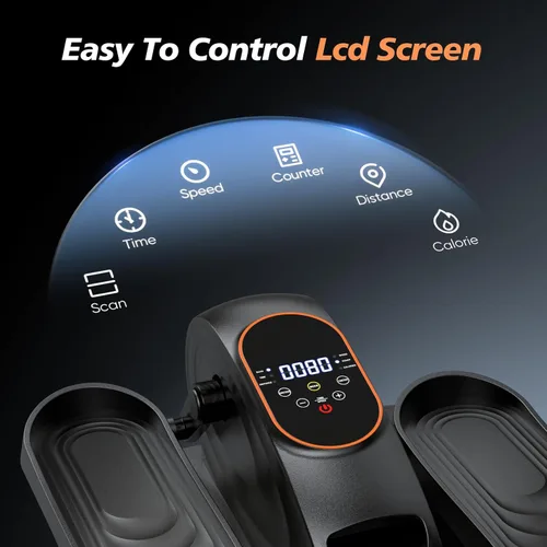 Vista 4 de Under Desk Elliptical Machine for Senior, Quiet Motorized Leg Exerciser with Smart Remote, Pedal Exerciser with Adjustable Speeds for Auto/Manual