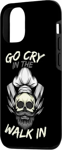 Vista 2 de iPhone 15 Go Cry In The Walk In Cook Chef Restaurant Skull Knife Case