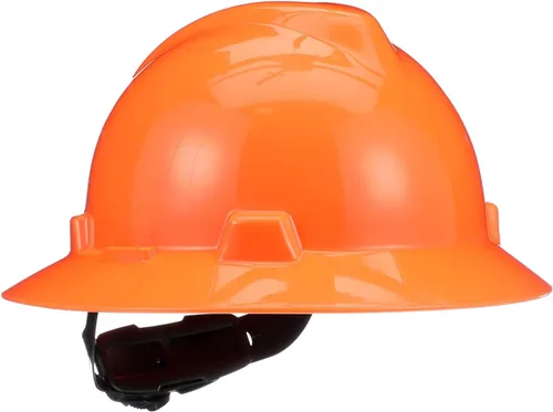 Vista 14 de MSA V-Gard Casco de Ala Completa con Suspensión - Carcasa de Polietileno, Protección Superior contra Impactos y Correas de Corona Autoajustables