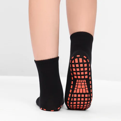 Vista 5 de NOVAYARD 5 pares de calcetines antideslizantes antideslizantes pegajosos para yoga, pilates, hospital, calcetines para hombres y mujeres
