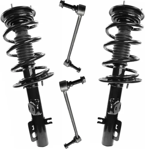 Vista 87 de Detroit Axle - Kit de 4 piezas RWD Puntales Delanteros Barras Estabilizadoras para Ford F-150 2021 2022 2023 2024, 2 Puntales con Resorte Helicoidal