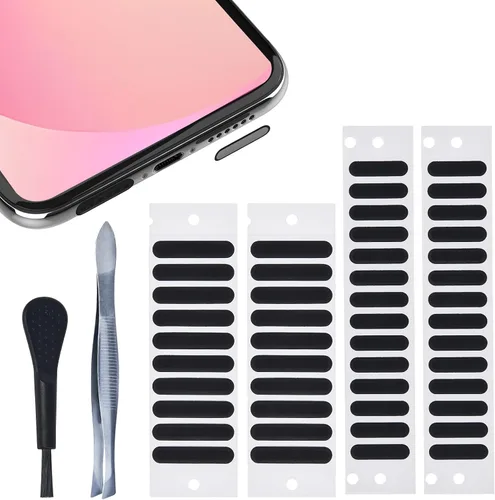 Vista 7 de 10 fundas para altavoz de iPhone compatibles con iPhone 17 Pro Max (17Max), malla de altavoz, cubierta antipolvo para bocina, iPhone 17 Pro Max