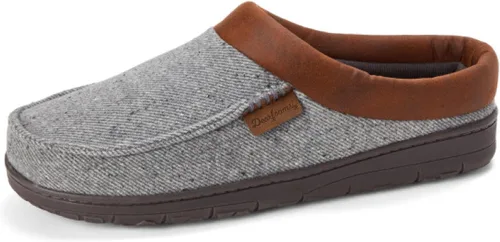 Vista 21 de Dearfoams Zapatilla de casa tipo zueco para hombre Brendan de espuma viscoelástica transpirable para interiores y exteriores con anchos amplios