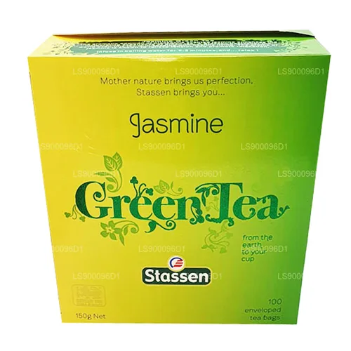 Vista 3 de Stassen Pure té verde de jazmín, 100 bolsas de té