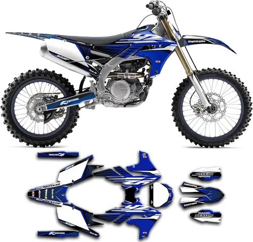 Vista 10 de juego de calcomanías para YZF250 YZ250F 2019 2020 2021 2022 2023, YMYZF25194518N001-KO Ymyzf25194518n001-ko-2