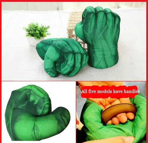 Vista 7 de andylu Guantes de manos de superhéroe, peluche suave de héroe de boxeo para niños, accesorios de disfraz de superhéroe de felpa para manos