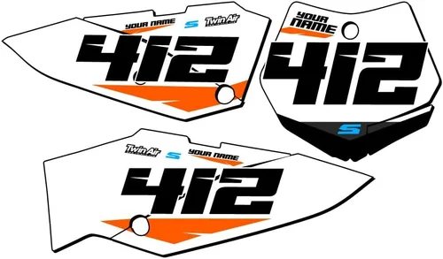 Vista 7 de 1998-2001 SX 65 SG64 Custom MX matrículas Senge Graphics Kit compatible con KTM