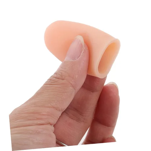 Vista 6 de BESPORTBLE Protector de silicona, fundas de color de piel para proteger agrietados/1 par (0.5 x 1.6 in)