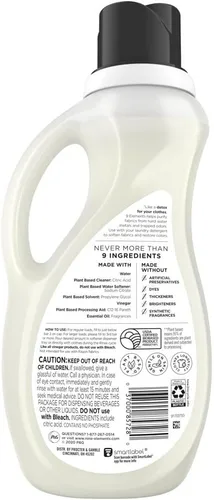 Vista 7 de 9 Elements Suavizante líquido purificante para ropa, con poder de vinagre natural para ropa suave y limpia, aroma a limón, 44 oz (Paquete de 2)
