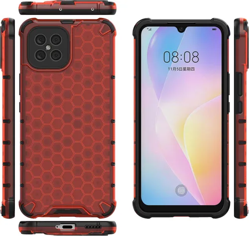 Vista 60 de Pzwoxukhov Funda compatible con Huawei Nova 3i, compatible con Huawei P Smart+ 2018 Honeycomb Anti-Drop Shock-Absorbing Case Negro