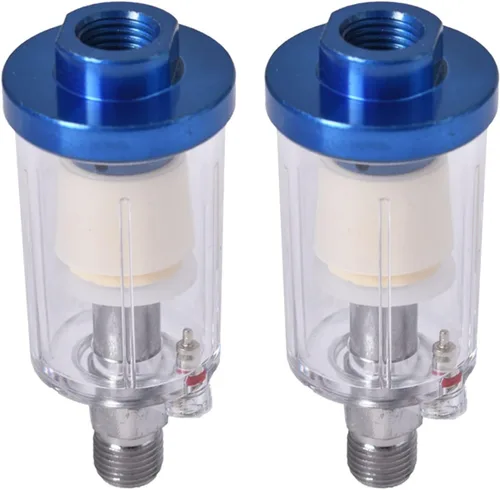 Vista 6 de Separador de agua de aceite Filtro de pistola de pintura de reemplazo del secador de aire para la línea de aire Compresor Fitting 1/4 in NPT 90 Psi