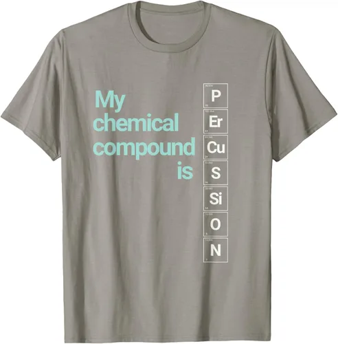 Vista 32 de Percussion Band Geek My Chemical Compound T-Shirt