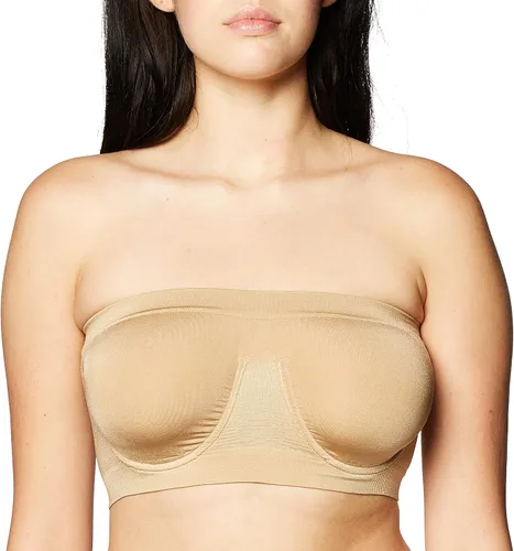Vista 2 de Rhonda Shear Angle - Brasier bandeau sin costuras con aros de ángel para mujer