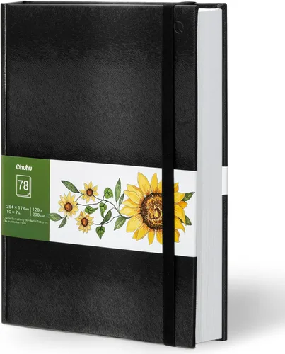 Vista 14 de Ohuhu Cuaderno de dibujo de 6.3 x 6.3 pulgadas para dibujar y dibujar