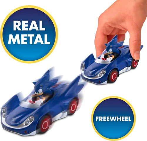 Vista 3 de NKOK Sonic The Hedgehog - Figura fundida a presión (escala 1:64)