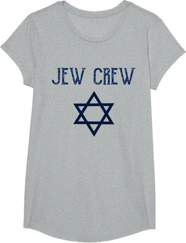 Vista 88 de Camiseta Jew Crew Jewish Star, gris, S