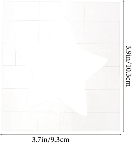 Vista 6 de EXCEART Plantilla acolchada con accesorios de estrella de 3.94 pulgadas, plantilla de costura acrílica transparente para acolchar, patchwork