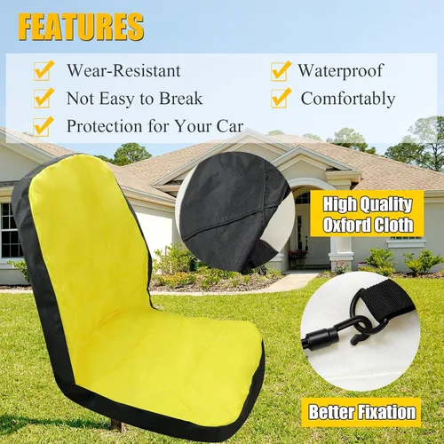 Vista 5 de John Deere Seat Protect Cover - Compatible con tractor 3E, 3R, 4M y 1023E