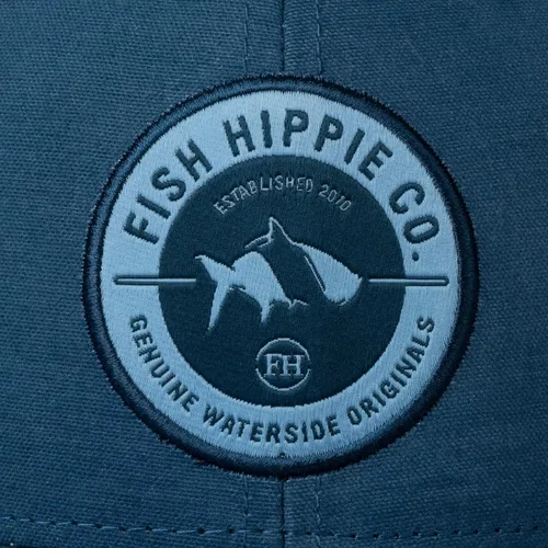 Vista 4 de Fish Hippie Gorra Drifter Trucker Parte trasera de malla Cierre ajustable Snapback Slate