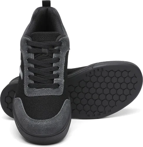 Vista 6 de Zapatos de ciclismo de montaña para hombre con pedales planos adecuados para montar en montaña, ciclismo y viajes