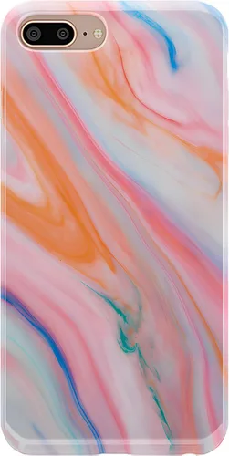 Vista 5 de Casely Funda para iPhone 6/7/8 Plus Bosque floral Flor de cerezo rojo Diseño clásico ultra delgado Flor de cerezo rojo floral