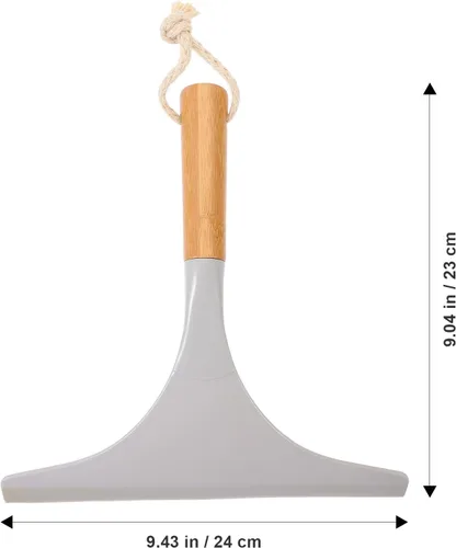 Vista 2 de GLEAVI Escobilla de ducha doméstica para puertas de vidrio de baño, escobilla de ventana con mango ergonómico, ideal para limpieza de rayas