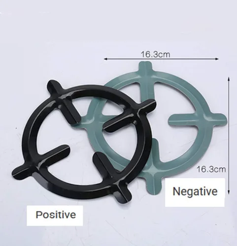 Vista 2 de Soporte antideslizante para estufa/soporte para ollas de moka/soporte para cafetera, rejilla de quemador de gas, rejilla de quemador de horno