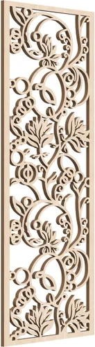 Vista 166 de Caspian Paneles de pared de madera con calado decorativo perforado, 9 3/8 pulgadas de ancho x 24 3/8 pulgadas de alto x 1/4 de alto, cereza