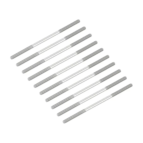 Vista 26 de METALLIXITY Tornillos de doble extremo (rosca M3, 0.787 in de longitud), 20 unidades, acero inoxidable 304, pernos de varilla roscados dobles