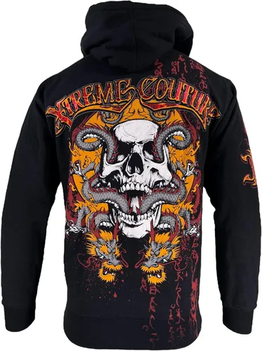 Vista 3 de Xtreme Couture by Affliction - Sudadera con capucha para hombre, color negro piraso, Negro