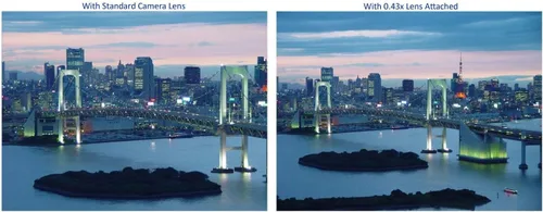 Vista 2 de Nueva lente de conversión gran angular de alta definición 0.43x para Sony PXW-X70