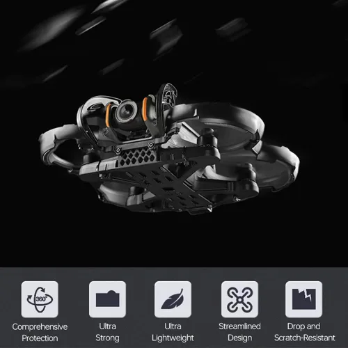 Vista 2 de Armadura mejorada de protección completa de 360° para DJI AVATA 2 Drone Protector Anillo de parachoques Barra protectora Accesorios anticolisión