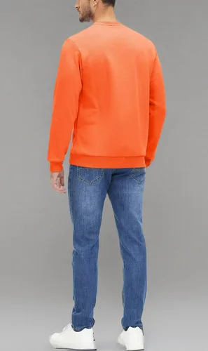 Vista 30 de MAGCOMSEN Sudadera de cuello redondo para hombre de manga larga casual cálida de forro polar