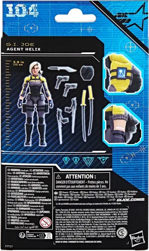 Vista 12 de G.I. Joe Classified Series Agent Helix, figura de acción coleccionable, 104, figuras de acción de 6 pulgadas para niños y niñas, con 8 piezas