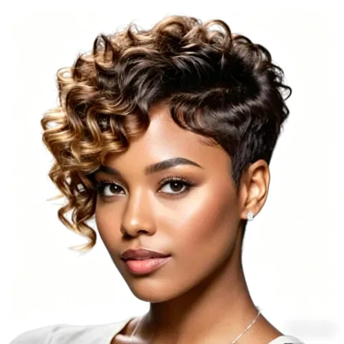 Vista 14 de Pelucas Honey Blonde sin pegamento para usar y quitar, pelucas de cabello humano cortas con corte Pixie para mujeres, peluca de cabello humano corta