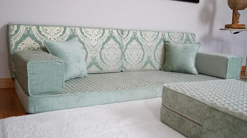 Vista 5 de arabicsofa Sofá de Majlis Árabe – Asientos de Piso Modulares Hechos a Mano