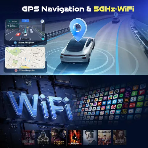 Vista 4 de [4G+64G/5Ghz-WiFi] Radio de coche estéreo para Ford F150 2009-2014, pantalla táctil HD de 9 pulgadas/Android 15/Wireless CarPlay/Android