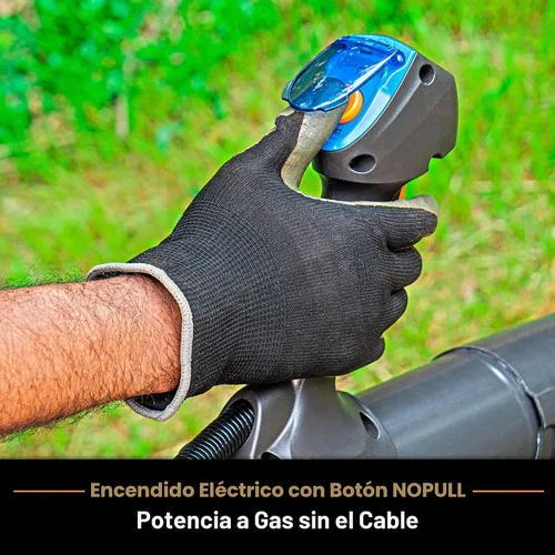 Vista 3 de LawnMaster Mochila sin tirones soplador de hojas de 31cc motor de 2 ciclos