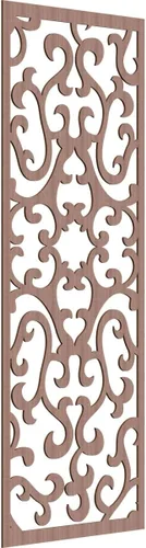 Vista 51 de 9 3/8 pulgadas de ancho x 24 3/8 pulgadas de alto x 1/4 de alto Smithfield paneles de pared de madera con calado, abedul