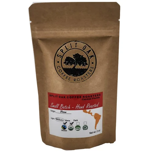 Vista 5 de Paquete de 5 muestras de café Las Américas. Grano entero gourmet orgánico tostado medio con los mejores granos de México, Guatemala, Perú, Colombia