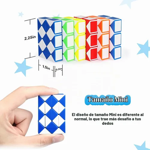 Vista 2 de Fidget Snake Cube Puzzle Juguetes para Niños Recuerdos de Fiesta 12