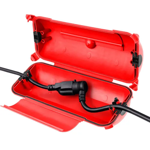 Vista 21 de Flemoon - Paquete de 3 fundas impermeables para cable de extensión para exteriores Small Electrical Connection Box for Straight Plug, Socket