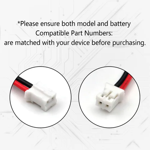 Vista 4 de Paquete de 5 baterías de iones de litio de 3.7 V 2600 mAh con conector PH2.0 2P para linternas, juguetes, electrónica, iluminación Bluetooth