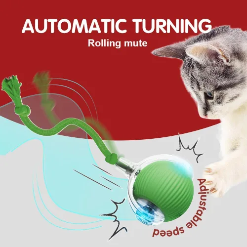 Vista 3 de Yilia Juguetes interactivos para gatos de interior, juguetes para gatitos actualizados 2026 para aliviar el aburrimiento de los gatos