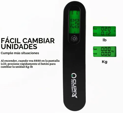 Vista 2 de Báscula Digital para Arco, 110 lbs Báscula para Arco de Tiro de Alta Precisión con Función Peak/Hold
